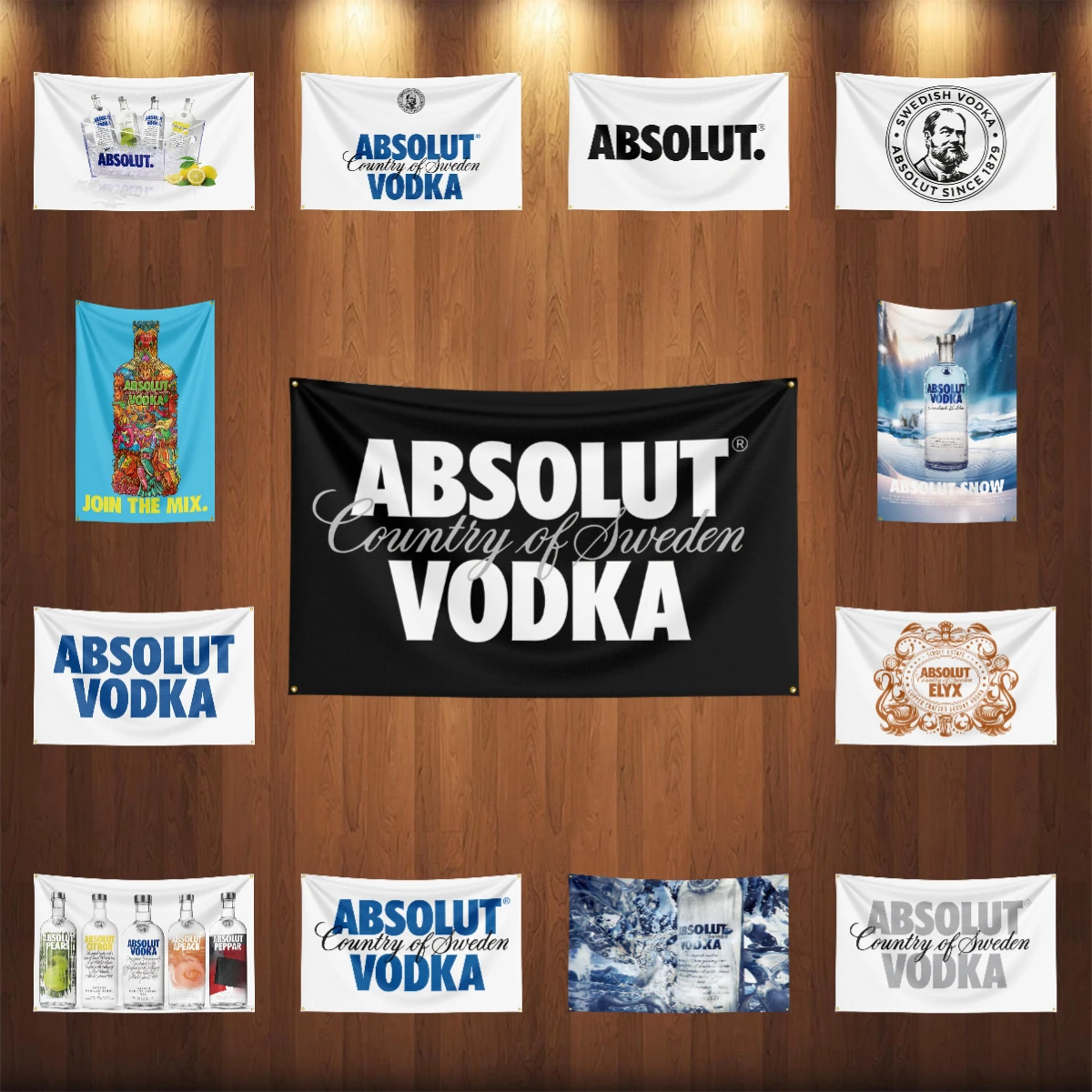 Wine Beer Rum - 3 × 5 フィート A-Absolut ウォッカ旗ポリエステルプリントアルコールワインバナー装飾ドリンクラムビール旗