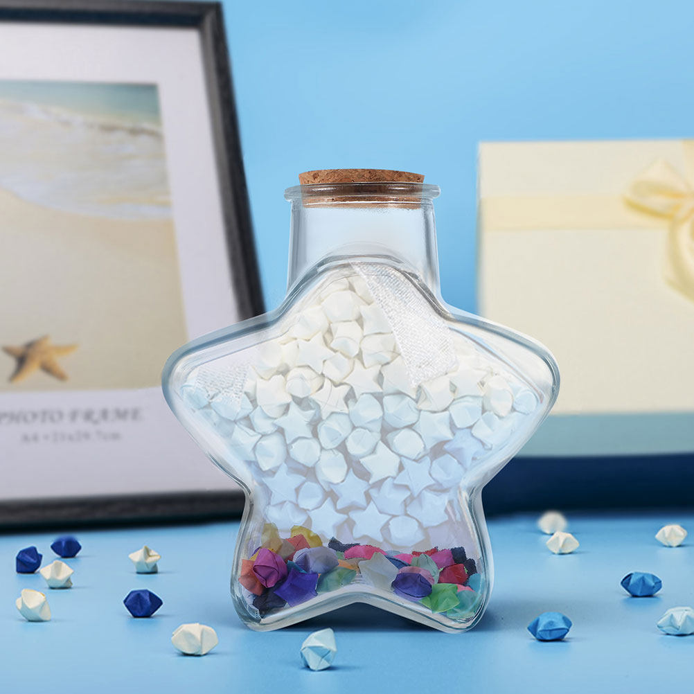 Bottle Stopper Set - 透明なドリフトボトル1セット、コルク栓付きプラスチック製ウィッシングジャー、砂、香水、ビーズ、貝殻、DIYクラフト収納、装飾用