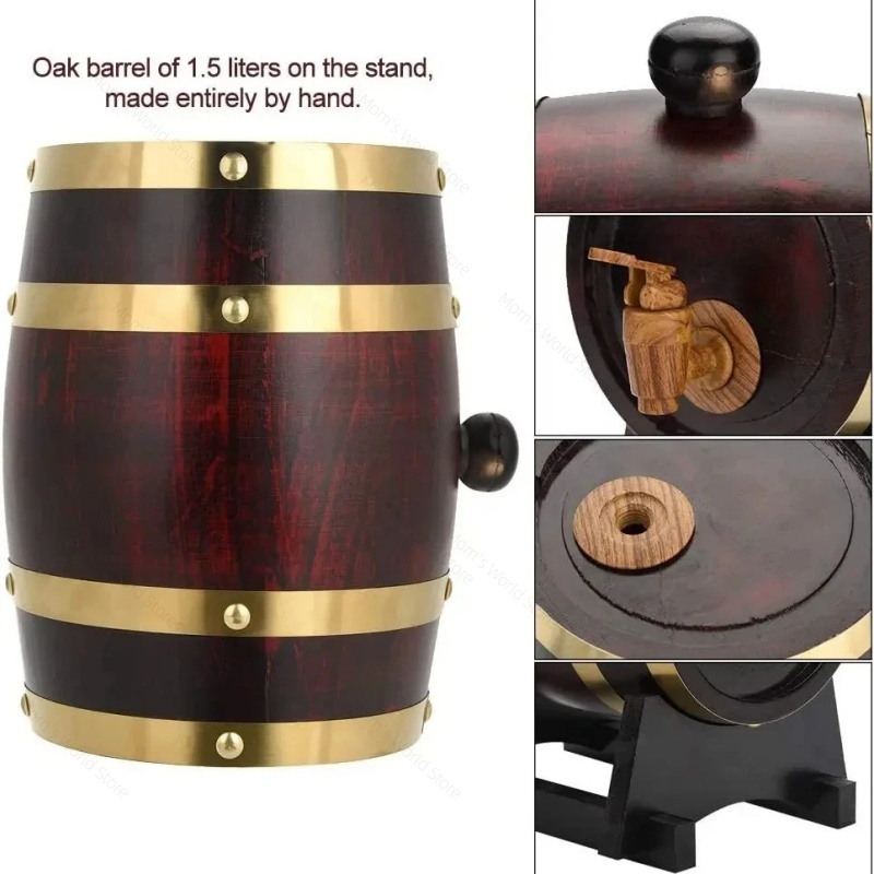 ビール醸造樽 ヴィンテージ木製オーク材ワイン樽 ウイスキー、 - Wine Beer Rum のレビューと価格