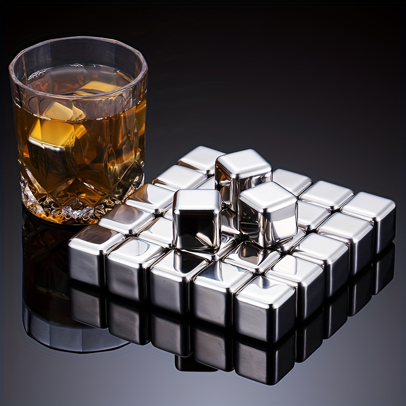 ウイスキーチルストーン ステンレススチール 再利用可能なアイ - Wine Beer Drink のレビューと価格