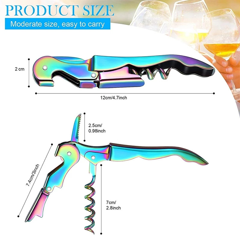 ステンレス製ワインオープナー、ダブルヒンジコルクスクリュー、 - Wine Beer Restaurant のレビューと価格