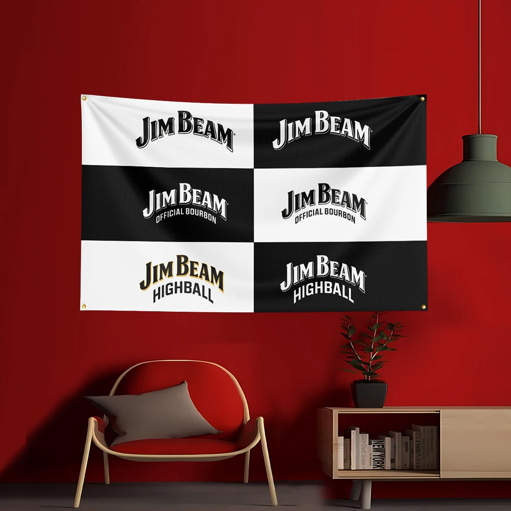 90X150CM ウイスキー-J-jim ビームス旗 ポリエ - Wine Beer Rum のレビューと価格