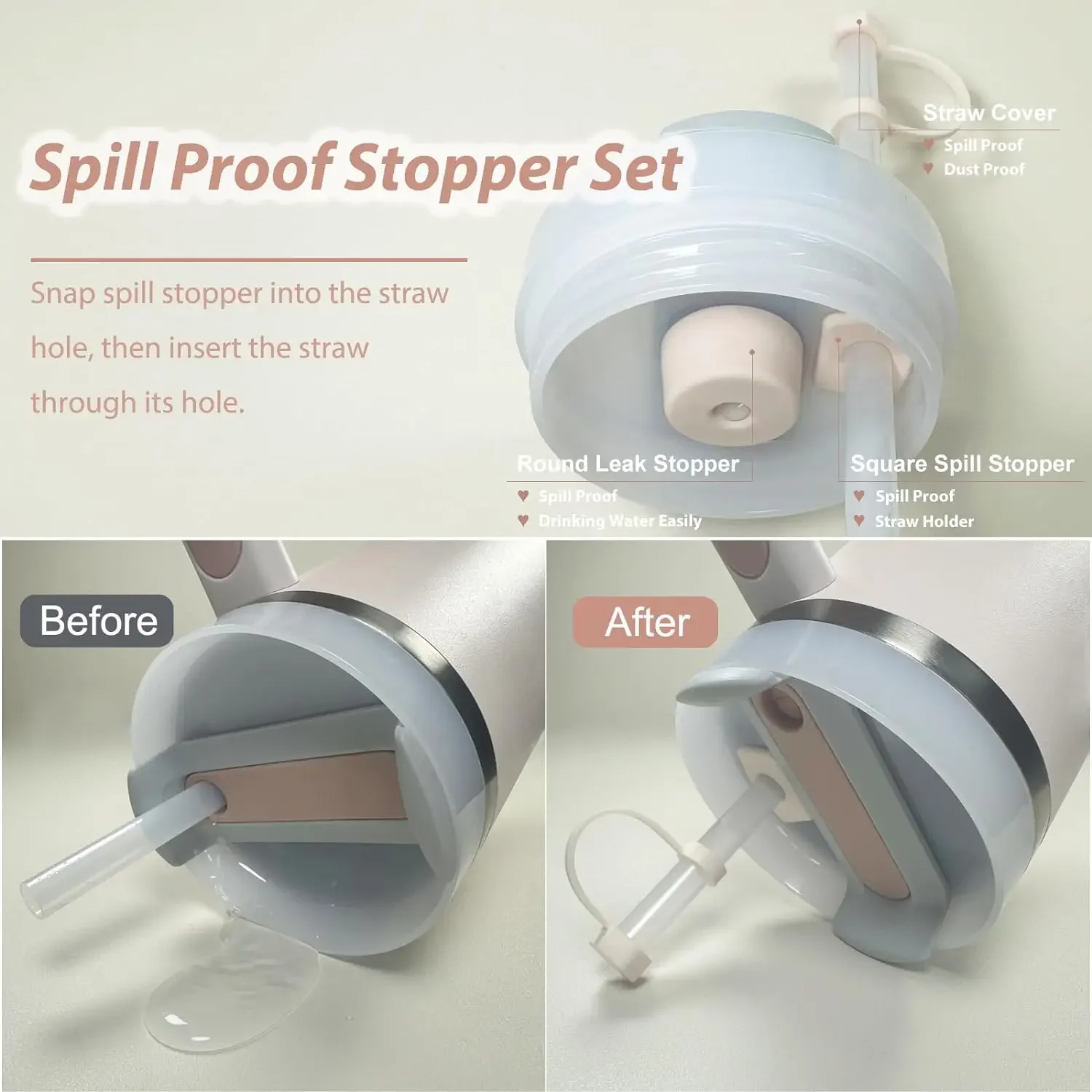 カップ用こぼれ防止ストッパー9個セット こぼれ防止ストッパー - Bottle Stopper Set のレビューと価格