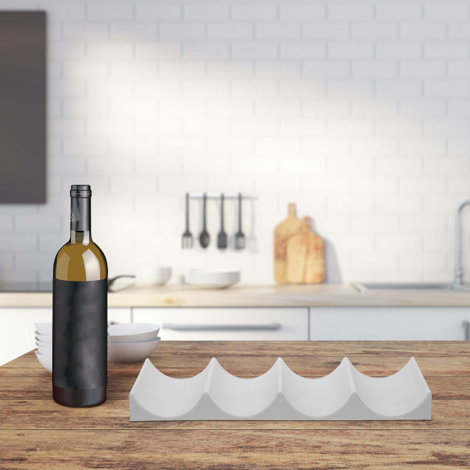 2個入りワインボトルオーガナイザー、お手入れ簡単、丈夫なプラ - Wine Beer Drink のレビューと価格