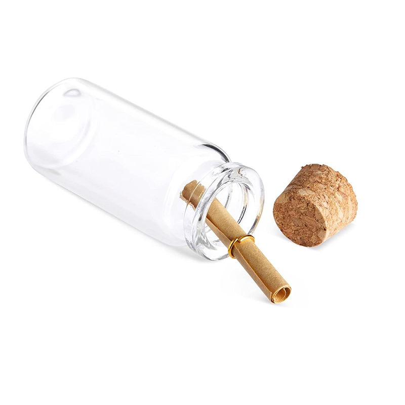 10個の小さなガラス瓶,透明なコルクストッパー付き,ミニウェ - Bottle Stopper Set のレビューと価格