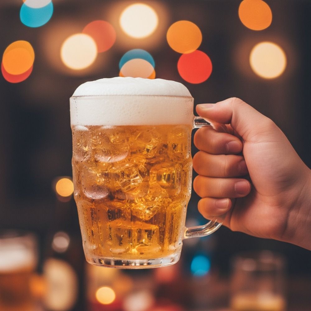 クリエイティブな模造ガラスプラスチック製ビールカップ、透明、 - Wine Beer Drink のレビューと価格