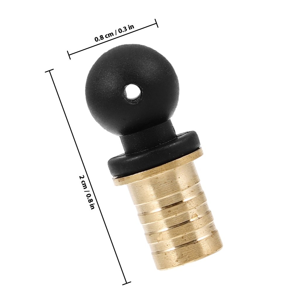 4個入りひょうたん型ボトルキャップ真鍮製ワインストッパーセッ - Bottle Stopper Set のレビューと価格