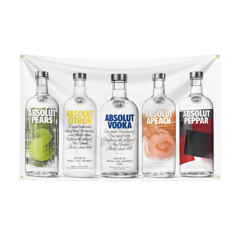 3 × 5 フィート A-Absolut ウォッカ旗ポリエス - Wine Beer Rum のレビューと価格