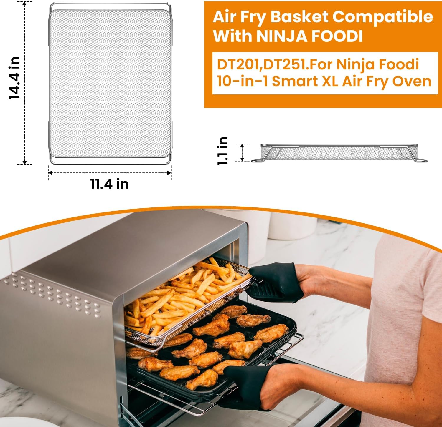 エアフライヤーオーブンバスケット Ninja DT201 D - Ninja Air Fryer Dt201 のレビューと価格