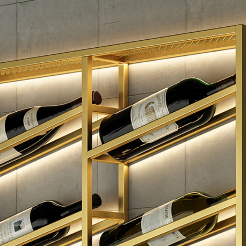 高級金属ワインラック収納ボトルゴールド商業ビールキャビネット - Wine Beer Restaurant のレビューと価格