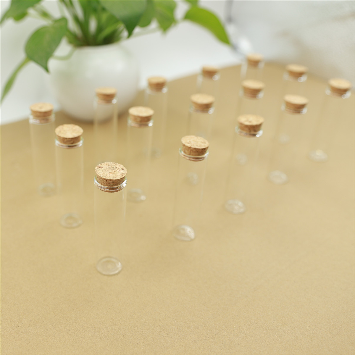 50ピース/ロットガラスボトル22*80ミリメートル試験管コ - Bottle Stopper Set のレビューと価格