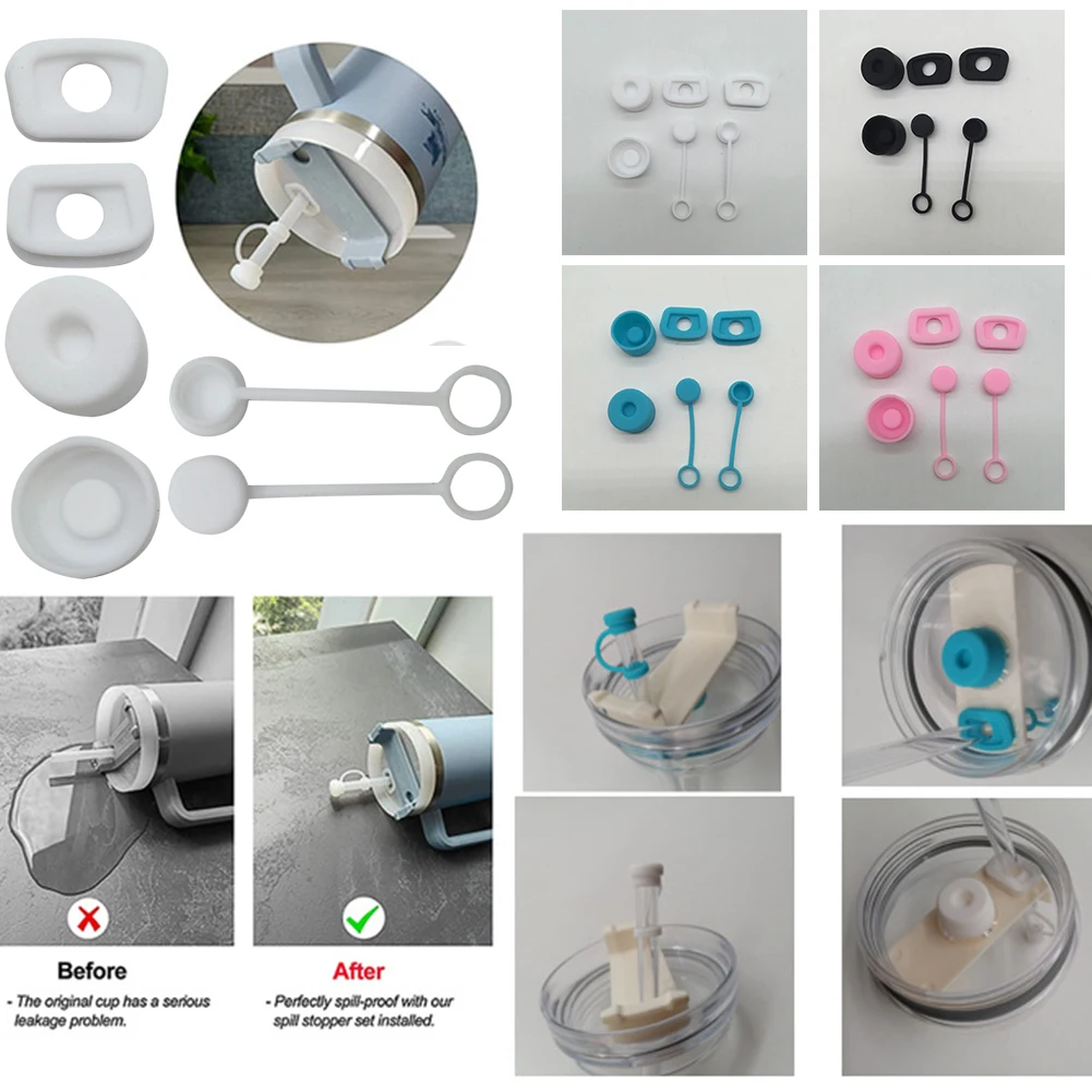 アイアンリーカップ、タンブラーアクセサリー、ストローキャップ - Bottle Stopper Set のレビューと価格